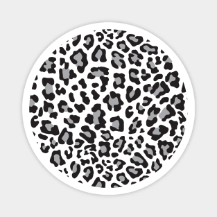 Grey Leopard Print Magnet